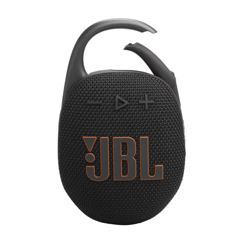 BOCINA PORTÁTIL JBL CLIP5 COLOR NEGRO RESISTENTE AL AGUA Y POLVO